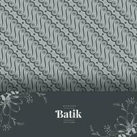 mooi grijswaarden batik kunst naadloos patroon vector