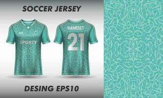 vector voetbal Jersey sjabloon sport t overhemd ontwerp en sublimatie ontwerp