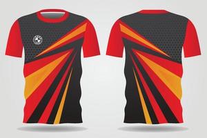 sportshirt sjabloon voor teamuniformen en voetbal t-shirtontwerp vector