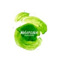 Abstracte groene aquarel ontwerp achtergrond vector