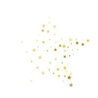 gouden sterren confetti-viering vector