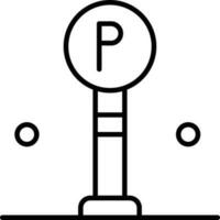 pictogram parkeerlijn vector