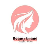 schoonheid salon logo vector ontwerp illustratie, merk identiteit embleem