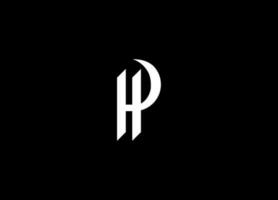 professioneel vernieuwend eerste ph logo en hp logo. alfabet brief monogram icoon logo pk. hp brief eerste logo ontwerp sjabloon vector illustratie