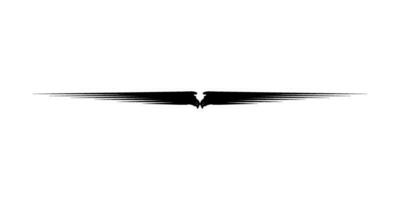 vervorming van de vliegend vogel van prooi silhouet, valk of havik, voor logo, pictogram, website, kunst illustratie, of grafisch ontwerp element. vector illustratie