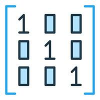 wiskunde Matrix vector wiskunde wetenschap concept gekleurde icoon