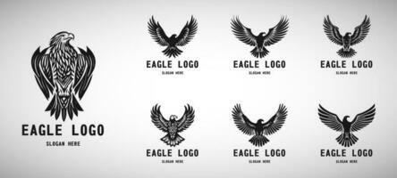 adelaar logo vector. gestileerde grafisch adelaar vogel logo sjabloon. vector