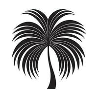 palm blad silhouet logo geïsoleerd Aan wit achtergrond vector