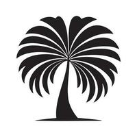 palm boom silhouet logo geïsoleerd Aan wit achtergrond vector