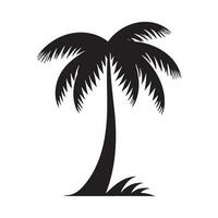 palm boom silhouet logo geïsoleerd Aan wit achtergrond vector