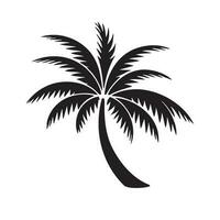 palm boom silhouet logo geïsoleerd Aan wit achtergrond vector