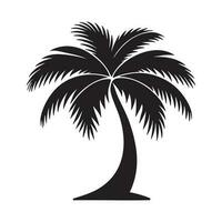 palm boom silhouet logo geïsoleerd Aan wit achtergrond vector