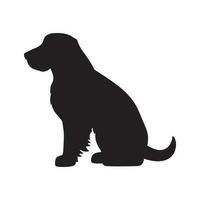 hond silhouet logo geïsoleerd Aan wit achtergrond vector