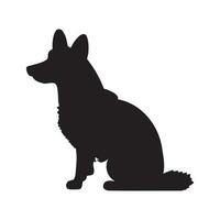 hond silhouet logo geïsoleerd Aan wit achtergrond vector