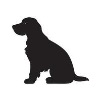 hond silhouet logo geïsoleerd Aan wit achtergrond vector