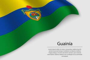 zwaaien vlag van Guania vector