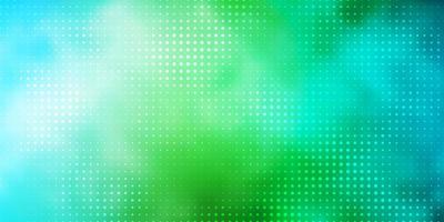 lichtblauwe groene vectorachtergrond met bellen moderne abstracte illustratie met het kleurrijke patroon van cirkelvormen voor websites vector