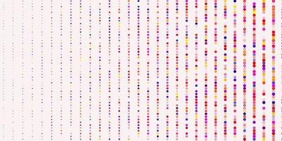lichtroze gele vectorachtergrond met stippen vector