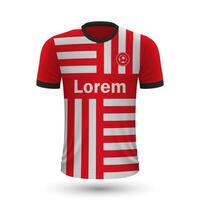 realistisch voetbal overhemd Girona vector