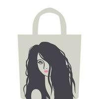 boodschappen doen zak ontwerp vector illustraties