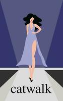 catwalk Hoes ontwerp vector illustraties