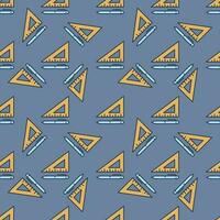 pen met geel driehoek vector gekleurde naadloos patroon