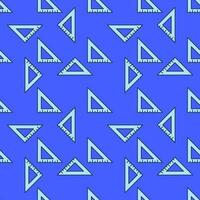 driehoek heerser vector concept blauw naadloos patroon