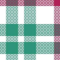 plaid patronen naadloos. Schots plaid, sjabloon voor ontwerp ornament. naadloos kleding stof textuur. vector