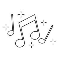 aantekeningen pictogrammen vector. muziek- illustratie teken. geluid symbolen. vector