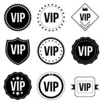 vip icoon vector set. heel belangrijk persoon illustratie teken verzameling. club symbool.