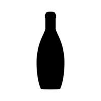 wijn fles icoon vector. wijn illustratie teken. fles symbool of logo. vector