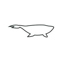 walvis icoon vector. sperma walvis illustratie teken. vis symbool. oceaan logo. vector