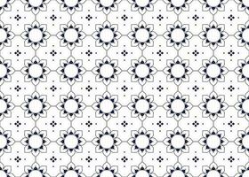 meetkundig en bloem lijn etnisch kleding stof naadloos patroon voor kleding tapijt behang achtergrond vector