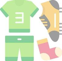 Amerikaans voetbal uniform vector icoon ontwerp