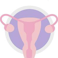 baarmoeder vector illustratie. perfect voor presenteren iets over reproductie, inseminatie of ivf.