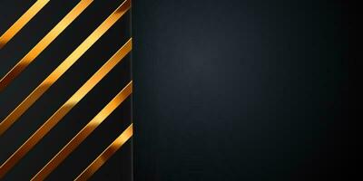 abstracte achtergrond goud zwart poster schoonheid met VIP-luxe dynamisch. vector
