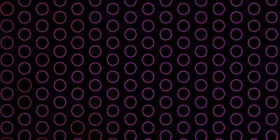 donkerroze vectorlay-out met abstracte illustratie van cirkelvormen met kleurrijke vlekken in het patroon van de aardstijl voor websites vector
