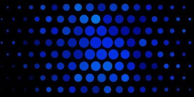 donkerblauwe vectorachtergrond met bubbels kleurrijke illustratie met gradiëntstippen in het patroon van de natuurstijl voor bedrijfsadvertenties vector