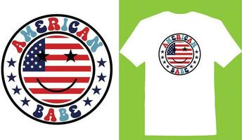 Amerikaans schat t-shirt vector