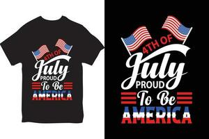 gelukkig 4e juli, onafhankelijkheid dag t overhemd ontwerp, 4e juli, 4e juli vieren, mannetje en vrouw t overhemd vector