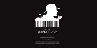 maffia stad- logo ontwerp voor Diversen merk vector