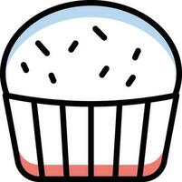 muffin vectorillustratie op een background.premium kwaliteit symbolen.vector iconen voor concept en grafisch ontwerp. vector