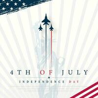 Verenigde Staten van Amerika 4e van juli, onafhankelijkheid dag Verenigde Staten van Amerika, vector illustratie