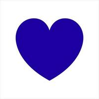 blauw hart illustratie geïsoleerd vector