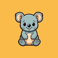 schattige koala mascotte vectorillustratie vector