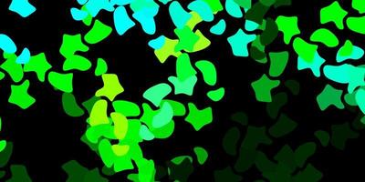 donkerblauw groen vector sjabloon met abstracte vormen