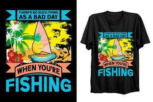 visvangst t overhemd ontwerp vector voor visser minnaar.