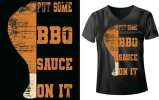 bbq partij t-shirt ontwerp vector