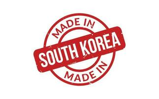 gemaakt in zuiden Korea rubber postzegel vector