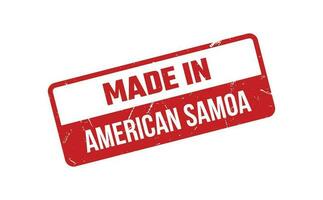 gemaakt in Amerikaans Samoa rubber postzegel vector